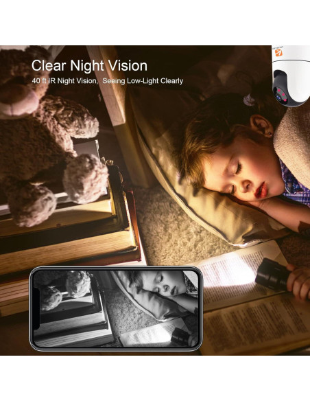 Cámara de Seguridad Interior Krumano 2K Wifi con Visión Nocturna Cámara de Seguridad Interior Krumano 2K Wifi con Visión Nocturna