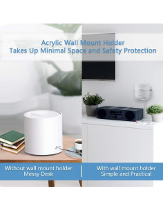 Soporte de Montaje en Pared VOMENC para TP-Link Deco X20/X60 - 2 Pack 2