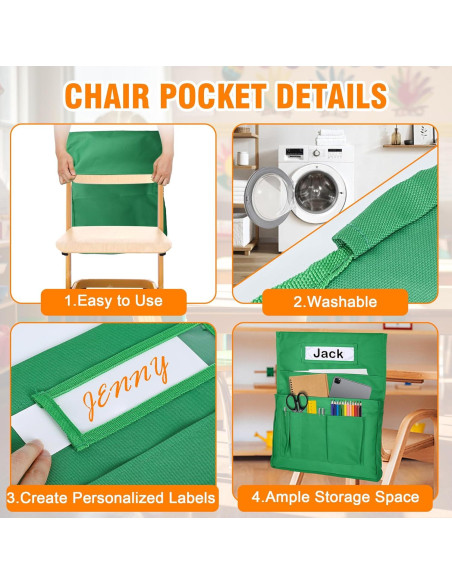 Organizador de Sillas Phepetroll 24 PCS Multicolor 38.9x49 cm