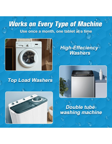 Limpiador de Lavadora FOAMSPLASHS Foam 6 Tabletas 120g Azul Limpiador de Lavadora FOAMSPLASHS Foam 6 Tabletas 120g Azul