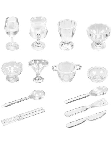 200 Piezas Miniatura Comida y Bebidas WEHOO Accesorios