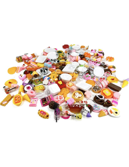 200 Piezas Miniatura Comida y Bebidas WEHOO Accesorios