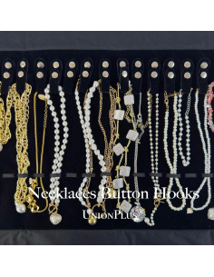 Organizador de Joyas de Viaje UnionPlus Terciopelo Negro 16 Compartimentos 2