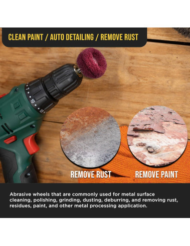 Juego de Ruedas de Pulido Dura-Gold 40 Piezas 2.54 cm Granos 120-400