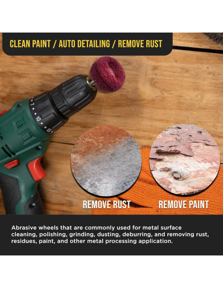 Juego de Ruedas de Pulido Dura-Gold 40 Piezas 2.54 cm Granos 120-400