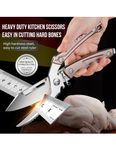 Tijeras de Cocina Plys de Acero Inoxidable para Aves de Corral 2