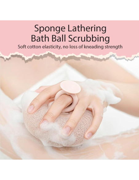 Esponja de Baño Flor YAWOTA 2 Pcs Suave con Ventosa Esponja de Baño Flor YAWOTA 2 Pcs Suave con Ventosa