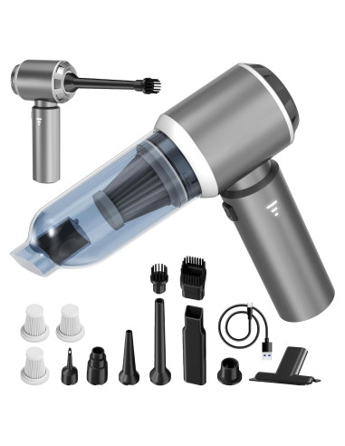 Aspiradora de Coche Portátil Koucen 4 en 1 20000Pa Gris