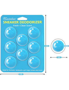 Bolas Desodorantes MAXIMILIAN 8 Piezas para Zapatos y Armarios 2