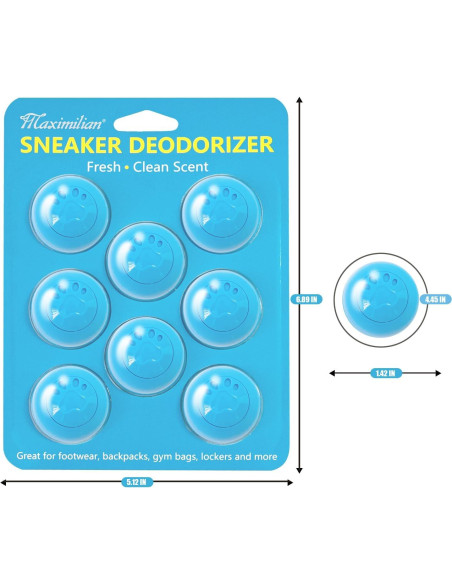 Bolas Desodorantes MAXIMILIAN 8 Piezas para Zapatos y Armarios
