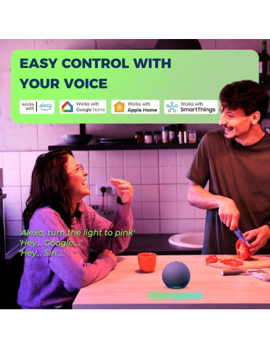 Bombillas Inteligentes Matter 100W E26 WiFi RGB 1350LM 4PCS