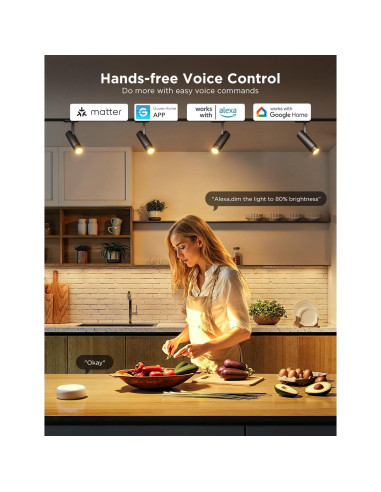 Bombilla Inteligente Govee GU10 RGBWW 400LM Paquete de 4