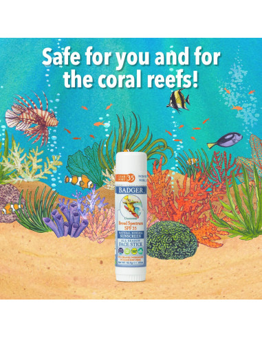 Combo Protector Solar Mineral Badger SPF 30 y Stick SPF 35
