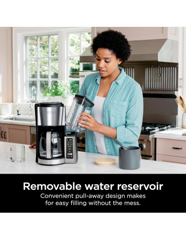Cafetera Programable Ninja CE251 12 Tazas Acero Inoxidable