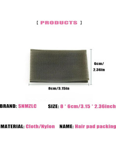 Almohadillas para Cabello 16 PCS Snmzlc - Rosa, Café, Verde y Azul 2