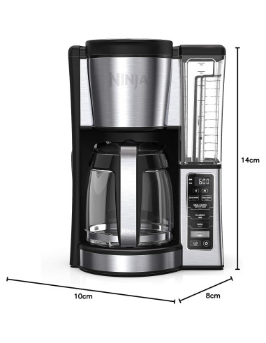 Cafetera Programable Ninja CE251 12 Tazas Acero Inoxidable