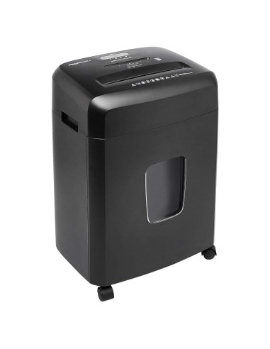 Trituradora de Papel Amazon Basics 15 Hojas Corte Cruzado