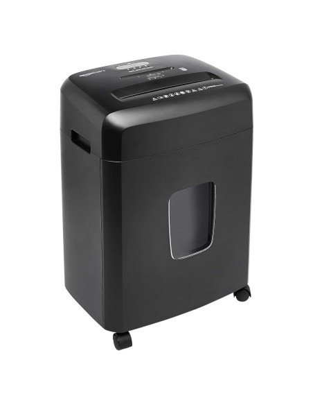Trituradora de Papel Amazon Basics 15 Hojas Corte Cruzado