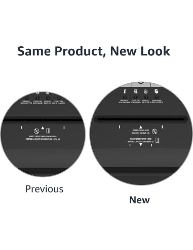 Trituradora de Papel Amazon Basics 15 Hojas Corte Cruzado