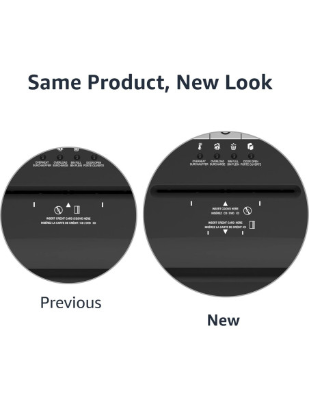 Trituradora de Papel Amazon Basics 15 Hojas Corte Cruzado