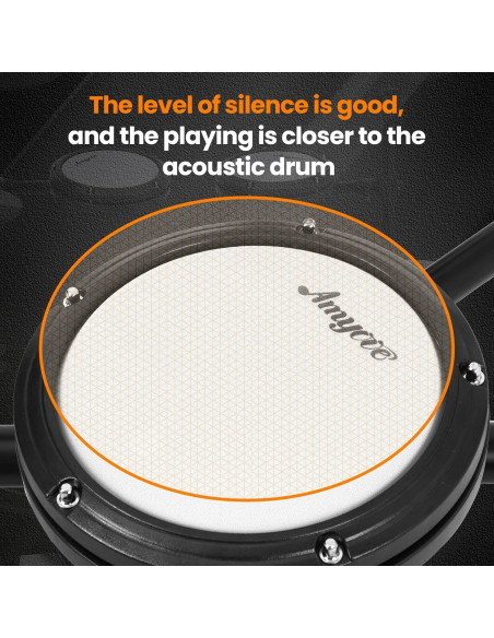 Batería Electrónica GAOMON con 4 Almohadillas y 150 Sonidos