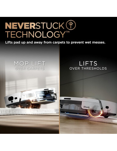 Aspiradora Robot Shark AV2800ZE, autovaciado, 60 días