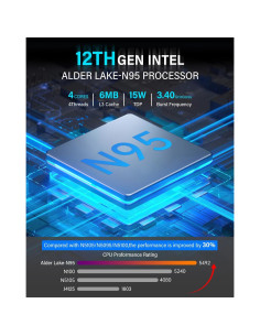 Mini PC KAMRUI GK3Plus, 16GB RAM, 512GB SSD, 4K UHD 2