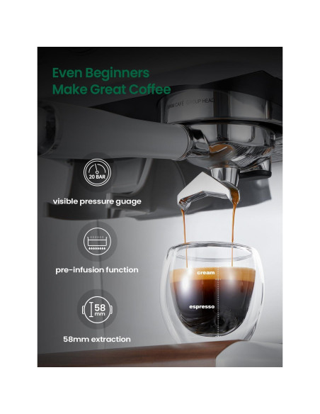 Máquina de café COUPLUX Espresso Doble Caldera 13.56kg