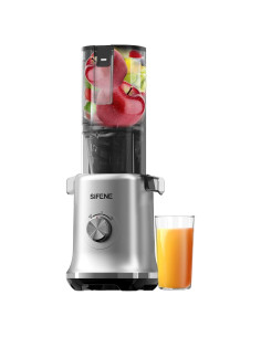 Extractor de Jugo SIFENE AMR8202, Frutas Enteras, 800ml, Gris