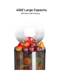 Extractor de Jugo SIFENE AMR8202, Frutas Enteras, 800ml, Gris 2