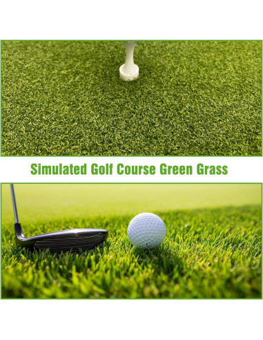 Alfombrilla de Golf JJM 1,52x1,22 m con 9 Tee de Práctica