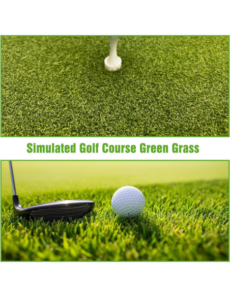 Alfombrilla de Golf JJM 1,52x1,22 m con 9 Tee de Práctica