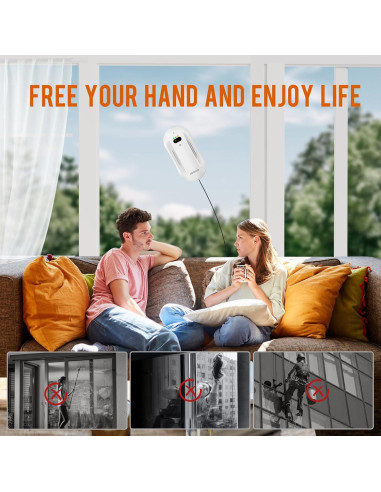 Robot Limpiador de Ventanas AGORVIO T6 PRO con Control Remoto