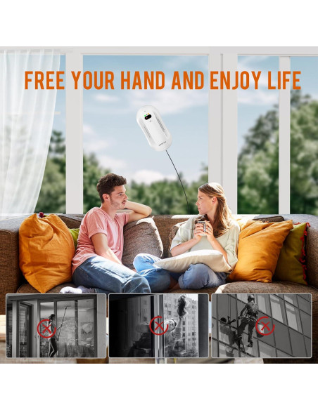 Robot Limpiador de Ventanas AGORVIO T6 PRO con Control Remoto