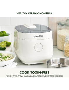 Cocedor de Arroz GreenPan Elite 4 Tazas Blanco Antiadherente 2