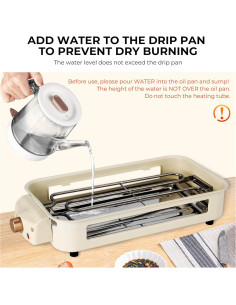 Parrilla Eléctrica Pukomc DKS-321 1500W Antiadherente 2