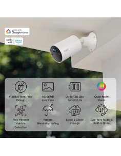 Cámara de Seguridad TP-Link Tapo C402 1080P Batería 180 Días 2