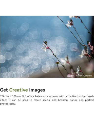 Lente TTArtisan 100mm F2.8 Bokeh Burbuja M42 0.47kg