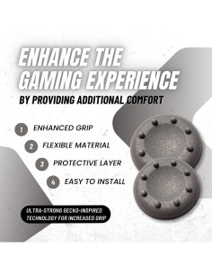 Empuñaduras de Pulgar Silicona HardToChooseOne Gris 2