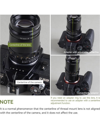 Lente TTArtisan 100mm F2.8 Bokeh Burbuja M42 0.47kg