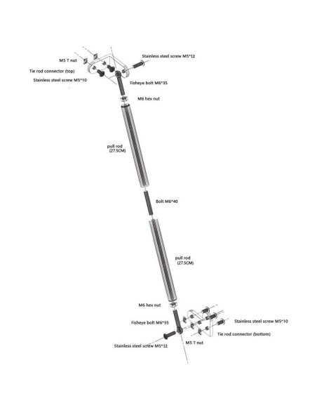 Juego de Varillas Soporte Creality CR-10 300 Estable