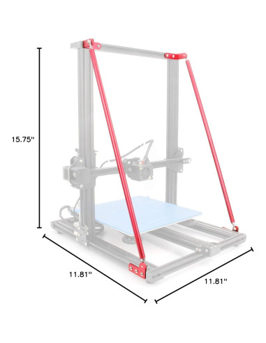 Juego de Varillas Soporte Creality CR-10 300 Estable