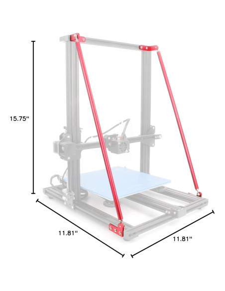 Juego de Varillas Soporte Creality CR-10 300 Estable
