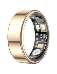 Anillo Inteligente Temdan Fitness Dorado IP68 Control Táctil