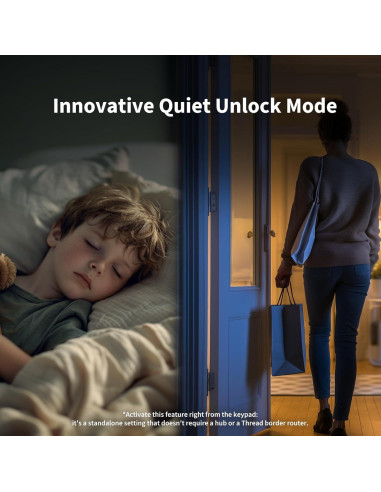 Cerradura Inteligente Aqara U200 con Teclado y Huella, Negro