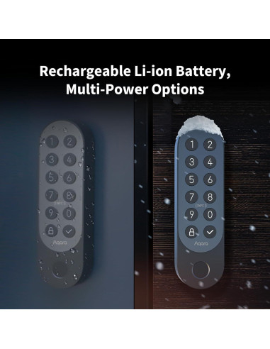 Cerradura Inteligente Aqara U200 con Teclado y Huella, Negro
