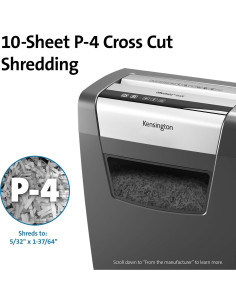 Destructora Kensington OfficeAssist 10 Hojas P4 Corte Cruzado 2