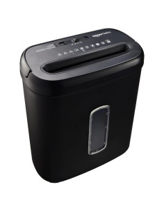 Trituradora de Papel Amazon Basics 8 Hojas Corte Cruzado