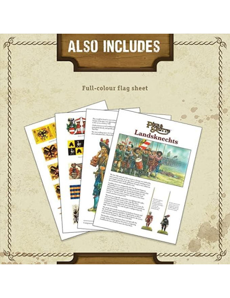 Ejército Inicial Landsknecht Warlord 144 Miniaturas 28mm