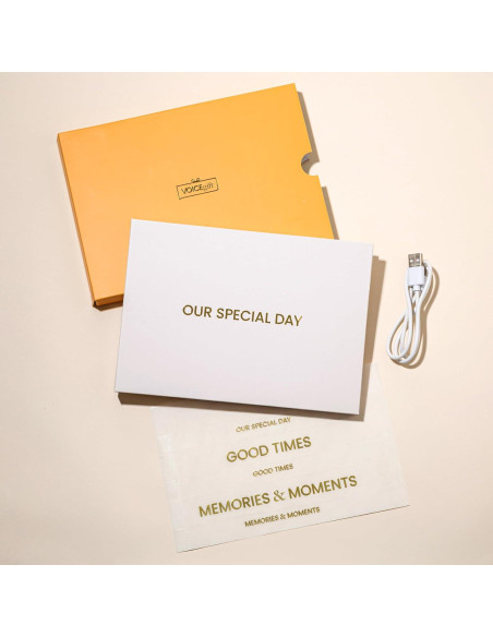 Libro de Video HD Voicegift 8GB con Tarjeta de Felicitación